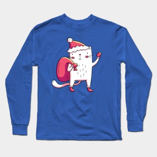 Santa Cat Long Sleeve T-Shirt